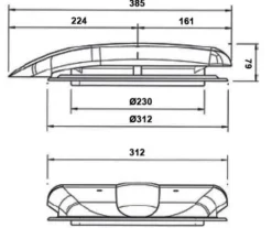Discount Aérateur électrique de toit 12 v - 80w Pièces Détachées Van Et Camion