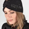 Sale Bandeau tricoté noir & strass Bonnets Et Écharpes D'Équitation