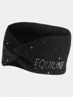 Sale Bandeau tricoté noir & strass Bonnets Et Écharpes D'Équitation