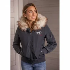 Outlet Blouson Lyon - - Style moderne et confort Femme Tenue D'Équitation Femme·Parka, Blouson, Doudoune