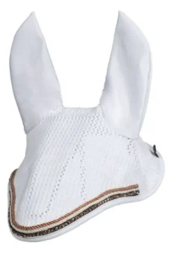 Outlet Bonnet anti mouches rosegold glamour - - Détails cristaux Bonnets|Bonnet Cheval