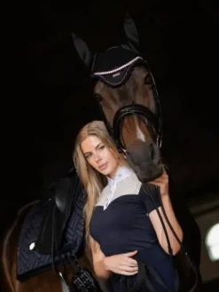 Best Bonnet anti-mouches Dark Ocean - Bonnets|Bonnet Cheval