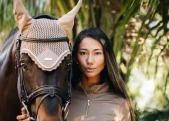 Bonnet anti-mouches - CHAMPAGNE Bonnets|Bonnet Cheval