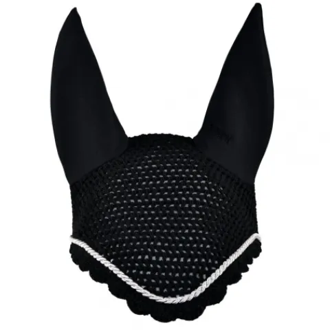 Bonnet anti-mouches - Basic galon argent Bonnets|Bonnet Cheval