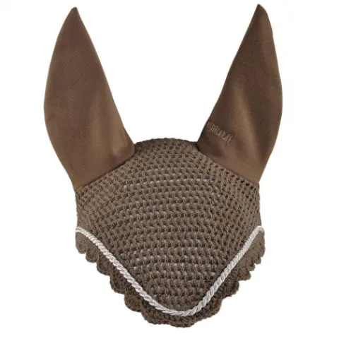 Bonnet anti-mouches - Basic galon argent Bonnets|Bonnet Cheval