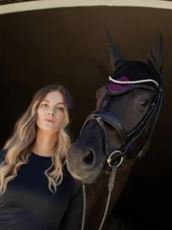 Clearance Bonnet anti-mouches Modern Purple Night - Bonnets|Bonnet Cheval