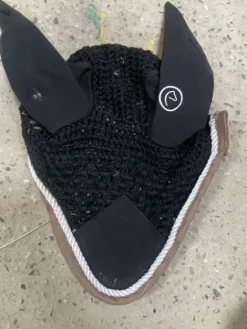 New Bonnet equitheme noir taille poney Bonnets|Bonnet Cheval