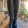New Bottes cuir NOIR P.39 sur mesure bottier italien FABBRI Femme Bottes Et Boots·Bottes D'équitation|Tenue D'Équitation Femme·Bottes Et Boots