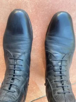 New Bottes cuir NOIR P.39 sur mesure bottier italien FABBRI Femme Bottes Et Boots·Bottes D'équitation|Tenue D'Équitation Femme·Bottes Et Boots