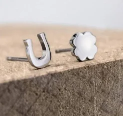 New Boucles d'oreille trèfle et fer à cheval - Bijoux