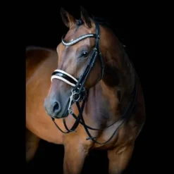 Bride Moulin Rouge Noir Blanc - Bridons Et Brides·Bride De Dressage|Brides De Dressage