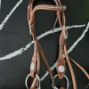 Sale Bridon et collier de chasse western Bridons Western|Bridons Et Brides·Bridon Cuir