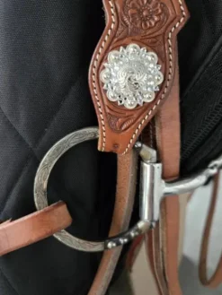 Sale Bridon et collier de chasse western Bridons Western|Bridons Et Brides·Bridon Cuir