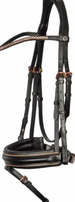Bridon Rosegold Wide - Harry's Horse Bridons Et Brides·Bridon Cuir
