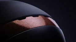 Outlet Casque AirLuxe Suprême Visière Polo Marine/Rose Gold - Femme Protections De Tête·Casques D'équitation|Tenue D'Équitation Femme·Casques D'équitation Femme