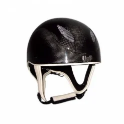 Online Casque carbone brillant pour driver trot monté Protections De Tête·Casques D'équitation