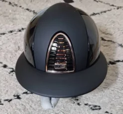 Clearance Casque CROMO 2.0 Polish Noir Rose Gold visière POLO - Protections De Tête·Casques D'équitation