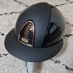 Clearance Casque CROMO 2.0 Polish Noir Rose Gold visière POLO - Protections De Tête·Casques D'équitation