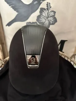 Clearance CASQUE SAMSHIELD NOIR CUIR ET ALCANTARA Protections De Tête·Casques D'équitation