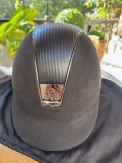 Clearance CASQUE SAMSHIELD NOIR CUIR ET ALCANTARA Protections De Tête·Casques D'équitation