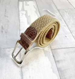 Hot Ceinture Grand Prix Beige/Marron - Ceintures D'Équitation
