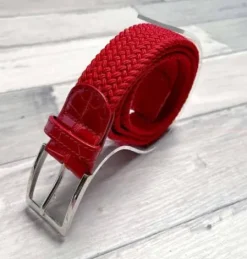 Clearance Ceinture Grand Prix Rouge/Rouge - Ceintures D'Équitation