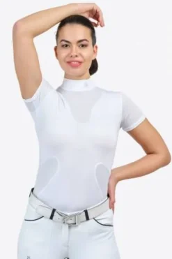 New Chemise de concours HIGH STYLE - - Manches courtes Femme La Cavalière En Concours|La Femme En Concours