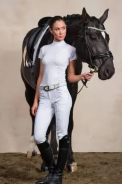 New Chemise de concours HIGH STYLE - - Manches courtes Femme La Cavalière En Concours|La Femme En Concours