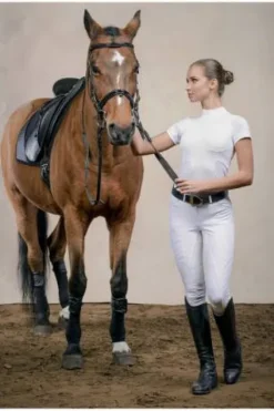 New Chemise de concours HIGH STYLE - - Manches courtes Femme La Cavalière En Concours|La Femme En Concours