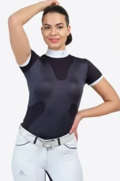 New Chemise de concours HIGH STYLE - - Manches courtes Femme La Cavalière En Concours|La Femme En Concours