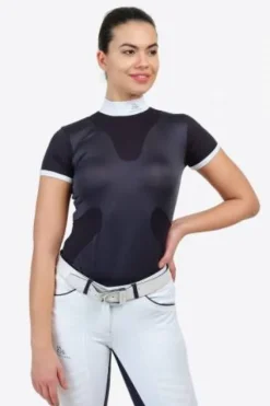 New Chemise de concours HIGH STYLE - - Manches courtes Femme La Cavalière En Concours|La Femme En Concours