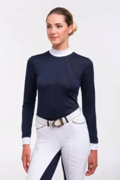 Clearance Chemise de concours MOON - - Manches longues Femme La Cavalière En Concours|La Femme En Concours