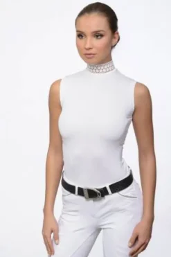 Outlet Chemise de concours sans manches Bella Lace - - Technique Femme La Cavalière En Concours|La Femme En Concours