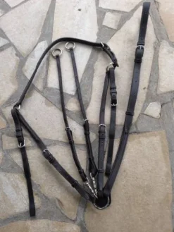 Collier a pont demi rond taille 3 marron Enrênements·Collier De Chasse