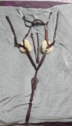 Online Collier de chasse + martingale taille poney marron Enrênements·Collier De Chasse