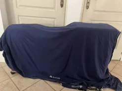 Hot Couverture Bucas power cooler 155 cm bleu Couvertures Cheval