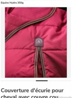 Discount Couverture écurie 350g avec couvre cou Couvertures Cheval