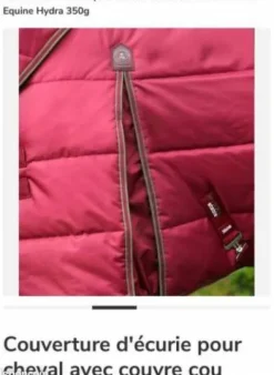 Discount Couverture écurie 350g avec couvre cou Couvertures Cheval