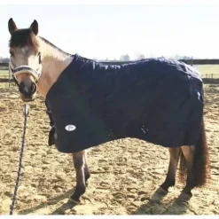 Couverture de box 850 deniers et 200gr Bleu - Couvertures Cheval
