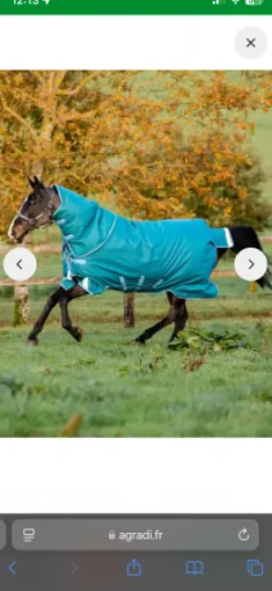 New Couverture de pré 400g intégrale 140cm Couvertures Cheval