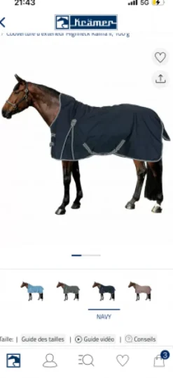 Hot Couverture imperméable 100g Couvertures Cheval