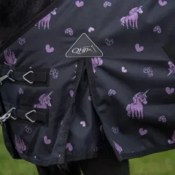 Clearance Couverture imperméable Lize 100g - - Noir violet Couvertures Cheval