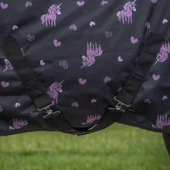 Clearance Couverture imperméable Lize 100g - - Noir violet Couvertures Cheval