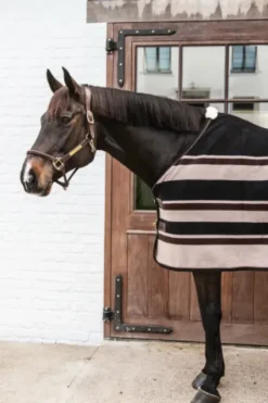 New Couverture séchante Heavy /beige rayée - Kentucky Chemises Cheval