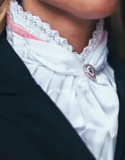Cravate Queen Rose - Femme Tenue De Concours Femme·Plastrons|Les Accessoires De Concours·Plastrons D'équitation