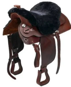 New Dessus de selle mouton véritable Dessus De Selles
