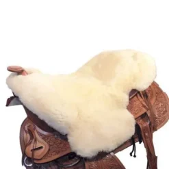 New Dessus de selle mouton véritable Dessus De Selles