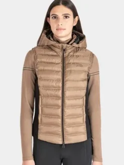Best Doudoune sans manche Camel Femme Tenue D'Équitation Femme·Gilets Et Bodywarmer