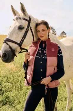 Sale Doudoune sans manches VIOLA CORD PUFFER - Femme Tenue D'Équitation Femme·Gilets Et Bodywarmer