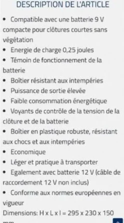 Hot Electrificateur Corral 9v Clôture Électrique·Electrificateurs